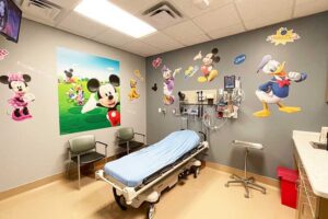 my room in the pediatric emergency room